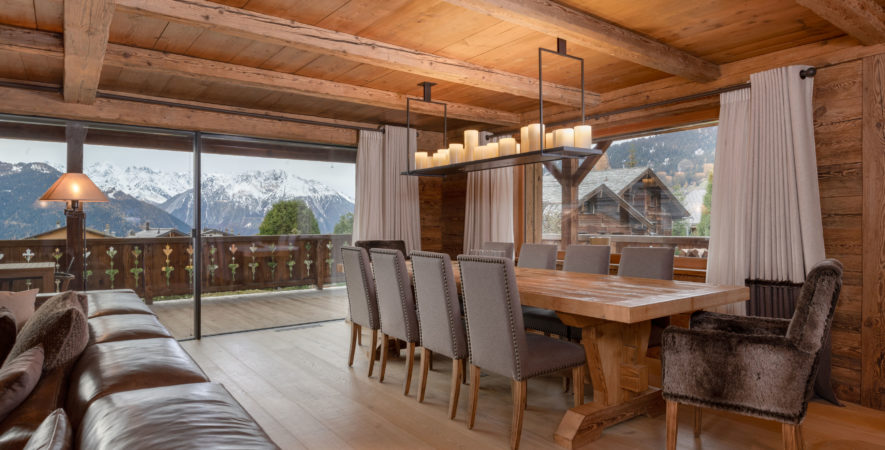 Belle table chalet Verbier